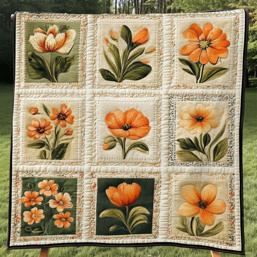 Vintage Postal Blooms WJ1501043CL Quilt