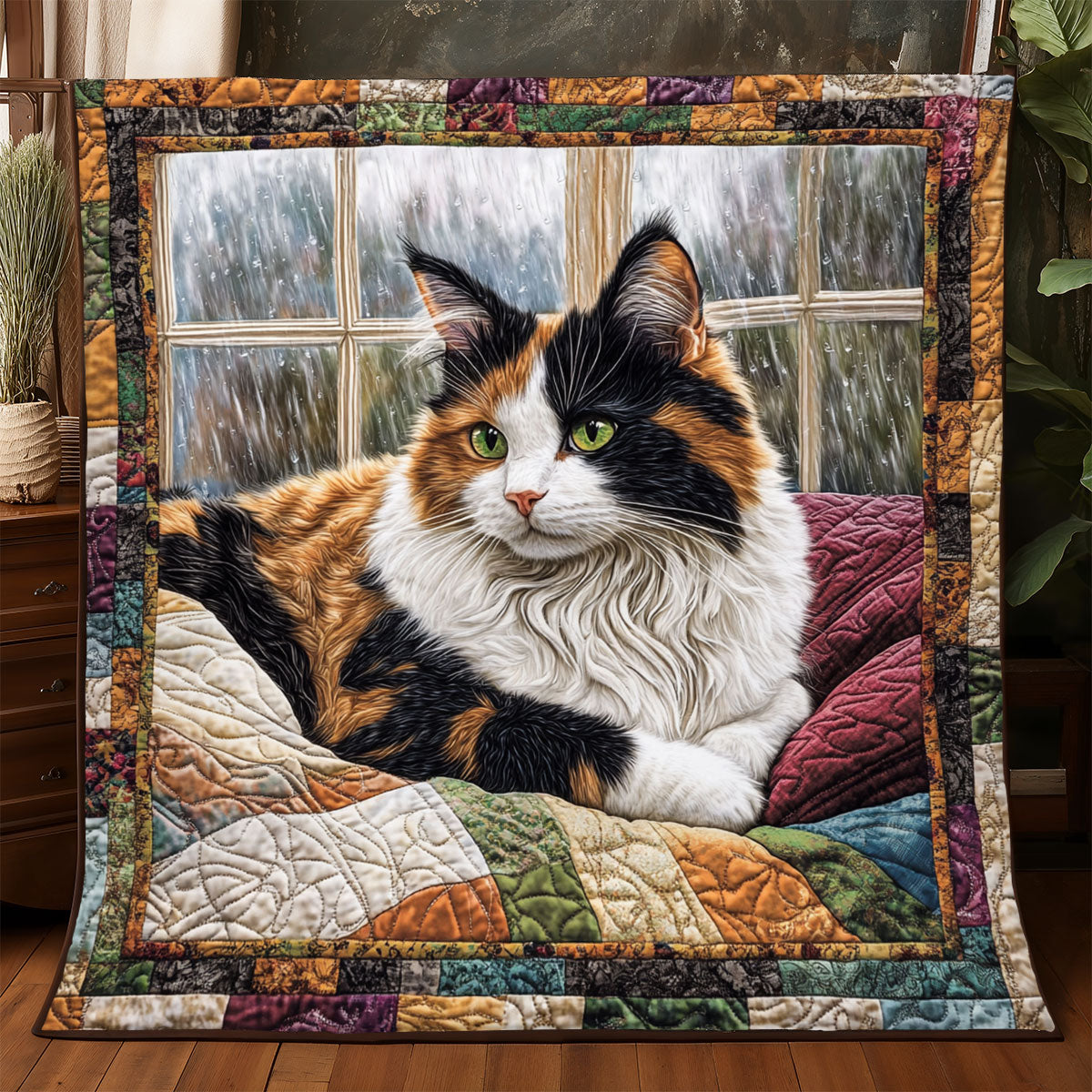 Window Watch Cat WJ1501010CL Quilt