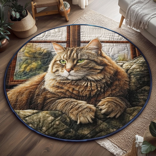 Window Whiskers WJ1501103CL Quilted Round Mat
