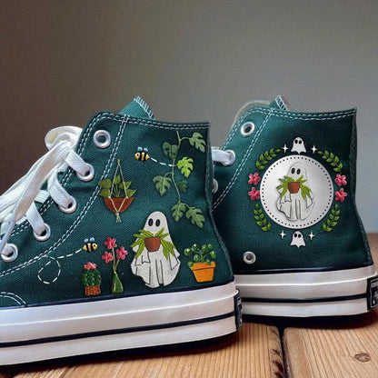 Ghostly Bloom WJ2808012CL Canvas High-Tops