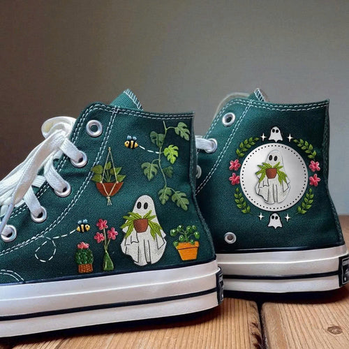 Ghostly Bloom WJ2808012CL Canvas High-Tops